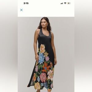 Floral Black Maxi Dress